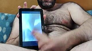 dedicated to chochopeludoyjugueton, is this solo webcam masturbation hot?