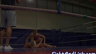 Watch these amateur wrestling babes lick each other's pussies?