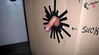 Gloryhole sucked hole dick cum. Casual encounter at the gloryhole leads to intense sucking and facial.