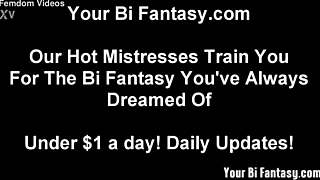 Femdom Humiliates Bisexual Sub In First Fantasy Session Of Humiliation
