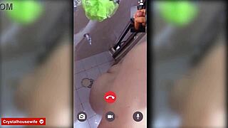 sexy crystalhousewife shows her delicious tits and big ass in video call