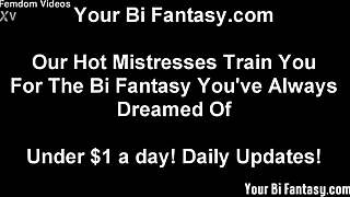 Femdom Humiliates Bisexual Sub In First Fantasy Session Of Humiliation