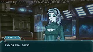 star channel 34 part 79 with anime hentai game featuring muscular brunette bodybuilder lesbian