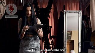 Kinky Brunette Pornstar Maid Punished With BDSM Ass Play