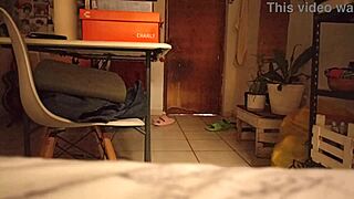 mexican wife tries on thong while pregnant