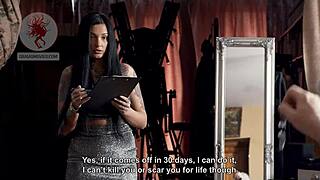 Kinky Brunette Pornstar Maid Punished With BDSM Ass Play