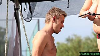 Watch the dominant BBW duo get pleasured by the submissive.