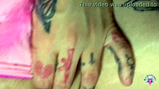 bleubrutalrose explores huge bbc with miss pink