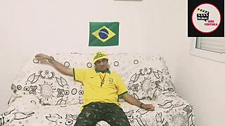 Wild threesome with big tits and cock