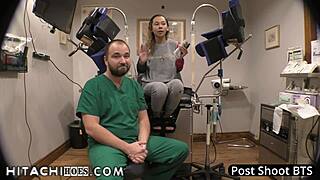 Doctor in Tampa gives freshman Kalani Luana mandatory wand sessions during college physical at Hitachihoescom