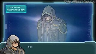 star channel 34 part 79 with anime hentai game featuring muscular brunette bodybuilder lesbian