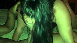 i'm sweating so much while mom sucks me and gets penetrated deep