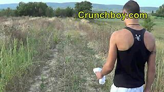 kameron frost shows his monster cock in exhibition