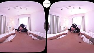 japanese maid wakes you up with uncensored fun, then things get steamy in the bedroom.