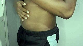 I masturbate to big black cock at the gym