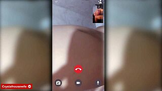 sexy crystalhousewife shows her delicious tits and big ass in video call