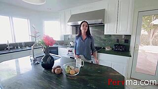 Stepmom Teaches Stepson Raw Sex Ed with Her Hot Body