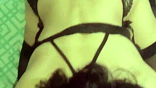 Flaquita Puta in Long Stockings Gets Rough Fucking Without Condom by Hermastro Using Sexy Outfit