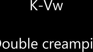 Trailer Double Creampie With Homemade Close-Up Tits And Hairy Pussy Action