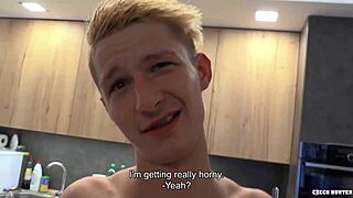 Czech European Gay Duo Fixes Scooter Then Chooses Fucking Over Talking, Including Blowjob, Riding, and Missionary.