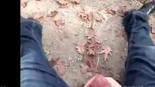 Watch this amateur titjob in the park!