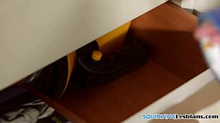 Hey babe, wanna see us squirt together with erotic lesbian play?