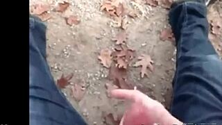 Watch this amateur titjob in the park!