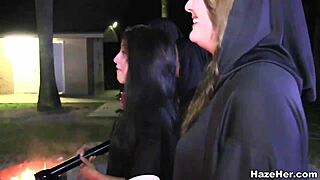 night time hazing turns wild at sorority house