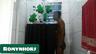 She gives a quick cumshot before leaving the house.