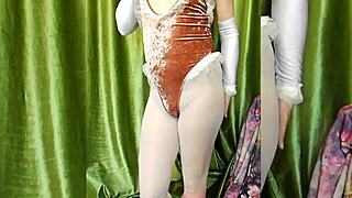 Eronekokun's bunnyboy masturbates in bunnysuit with corn vibrator!