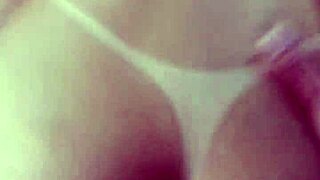 Ela asked her husband for help with the plug and later begged for a creamy finish in her rear.