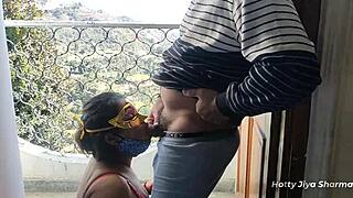 Brother impresses sister for their first intimate encounter. The bathroom setting adds a thrilling twist in clear Hindi voice.