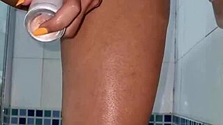 Just got out of the shower and using deodorant on my shaved body. Can't wait to feel fresh and sexy! 😍