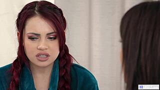 Charming stepdaughter orgasms again and again in roleplay masturbation!