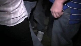 Wow, this slut sucks college cock in hot tub orgy! 😍