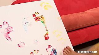 make it rain on myka's shaved pussy