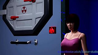 Tsubaki experiences her first internship in 3d porn with toys and masturbation