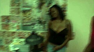 Ebony Amateurs Sucking and Licking in Hot Scene