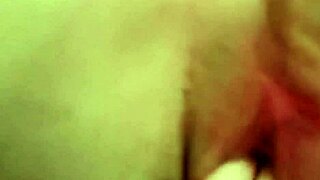 close-up of masturbation with husband's help