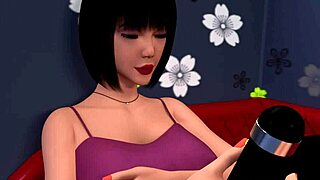 Tsubaki experiences her first internship in 3d porn with toys and masturbation