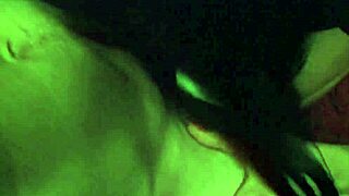 Cute pierced girl gets a blowjob in the bathroom.