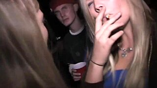 Wow, this slut sucks college cock in hot tub orgy! 😍