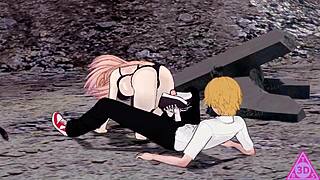 i'm so horny watching koikatsu denji power chainsaw man hentai blowjob handjob cumshot porn