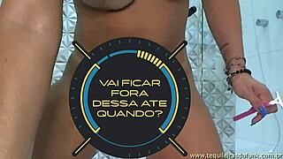 Debora Fantine Shaves in Shower