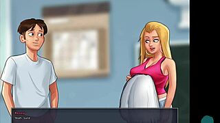 Summertime saga 46 • cheerleaders compare their voluptuous boobs