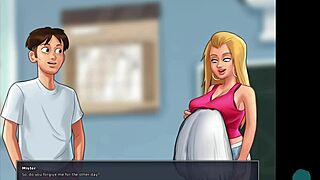 Summertime saga 46 • cheerleaders compare their voluptuous boobs