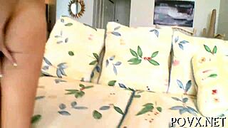 Taut shaved teen pussy gets nailed in pov game 😈