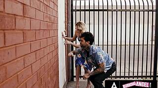 A big barmans deep throat and cock rides interracial beauty Jewelz Blu