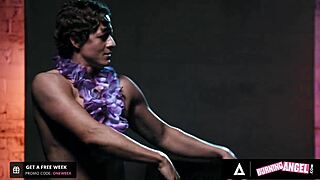 hot fire dancer jewelz blu performs at tiki bar