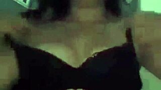 slutty african girl exposes small tits outdoors